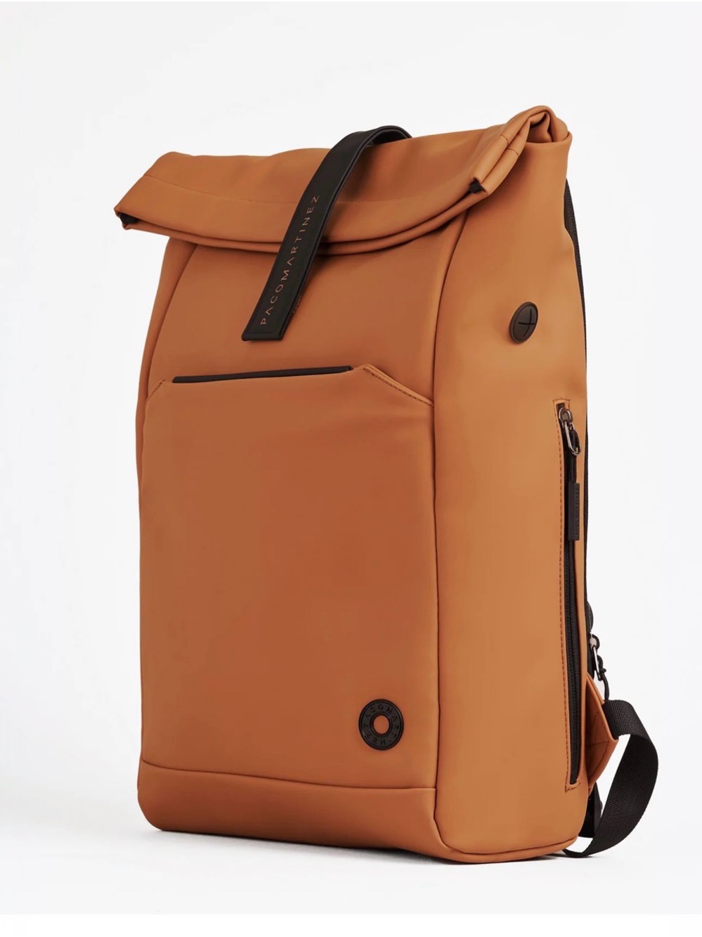 Tan Roll-Top Backpack for Men
